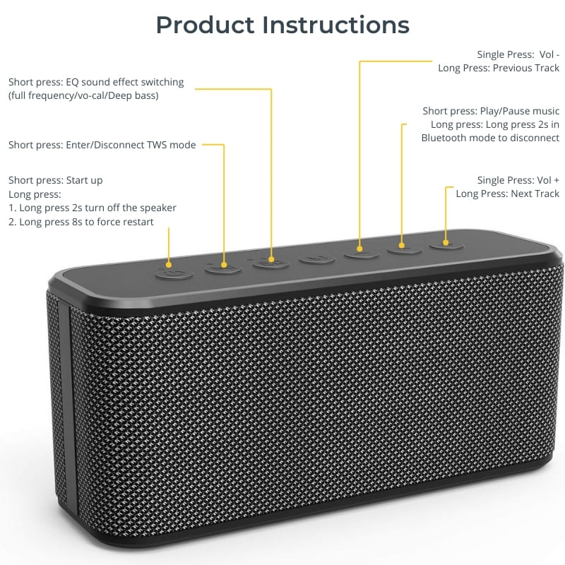 VisionBeam™ Bluetooth Speaker Ultra