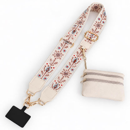 Keep Woven - Patterned Phone Strap & Pouch