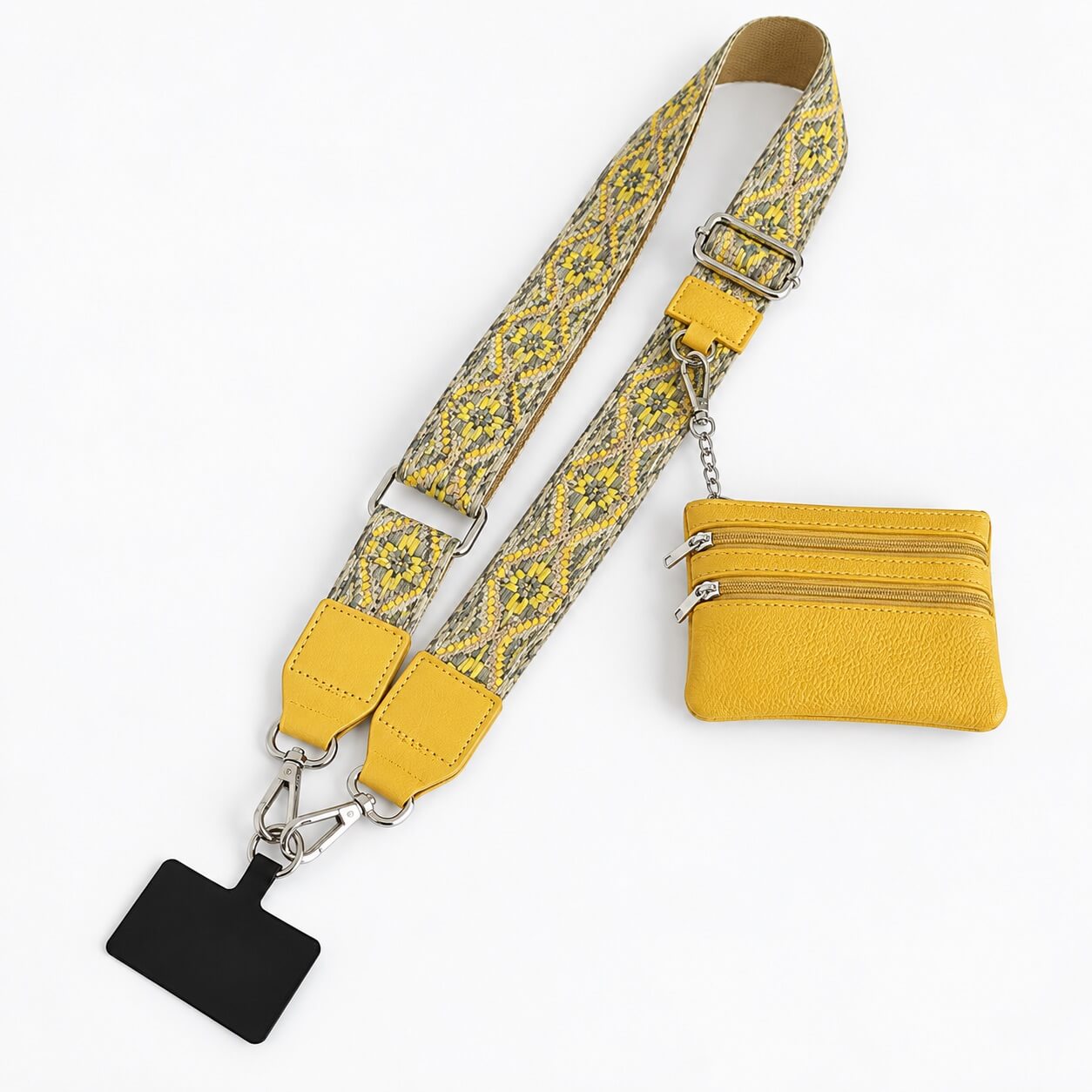 Keep Woven - Patterned Phone Strap & Pouch
