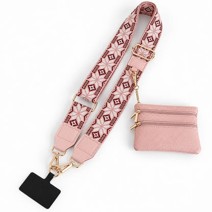 Keep Woven - Patterned Phone Strap & Pouch