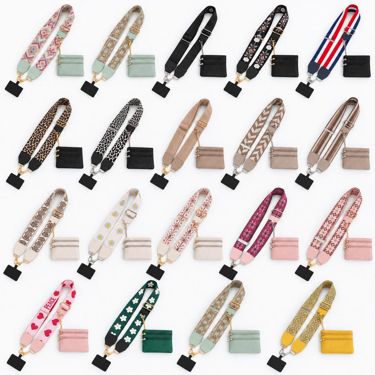 Keep Woven - Patterned Phone Strap & Pouch